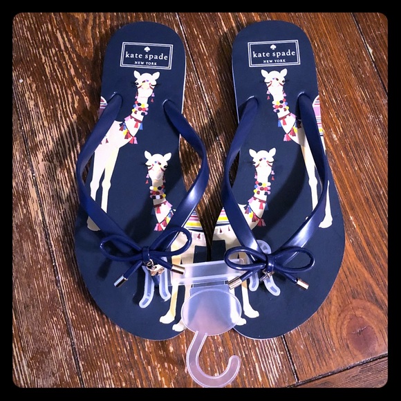kate spade navy flip flops